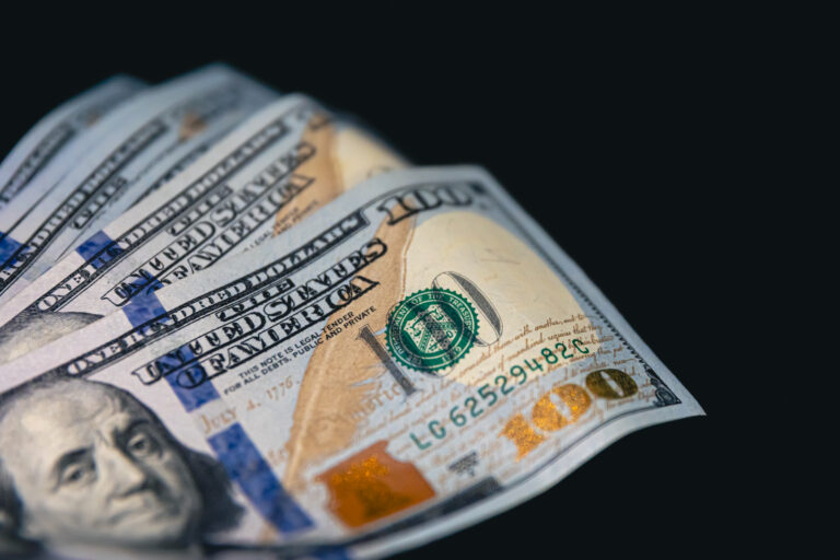 US dollar banknotes