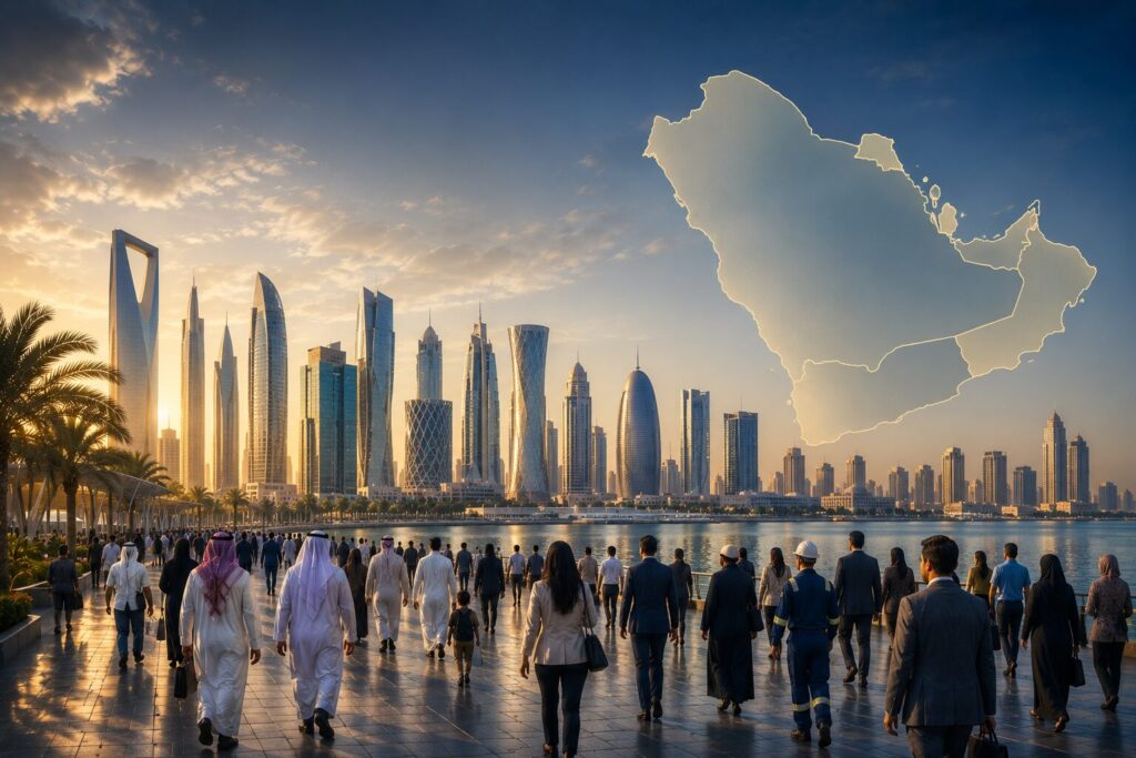 سكان الخليج نحو 62.8 مليون نسمة بمتوسط نمو سنوي 3.5 في المئة
