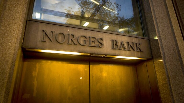 Norges Bank (Central Bank of Norway) headquarters, Oslo, Norway