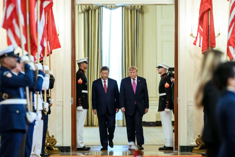 President Donald Trump and President Xi Jinping at the White House, USA