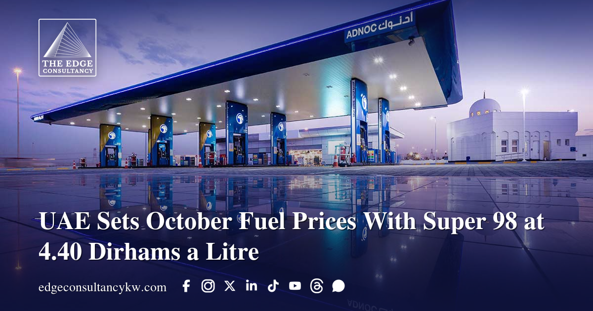 UAE Sets October Fuel Prices With Super 98 at 4.40 Dirhams a Litre ...