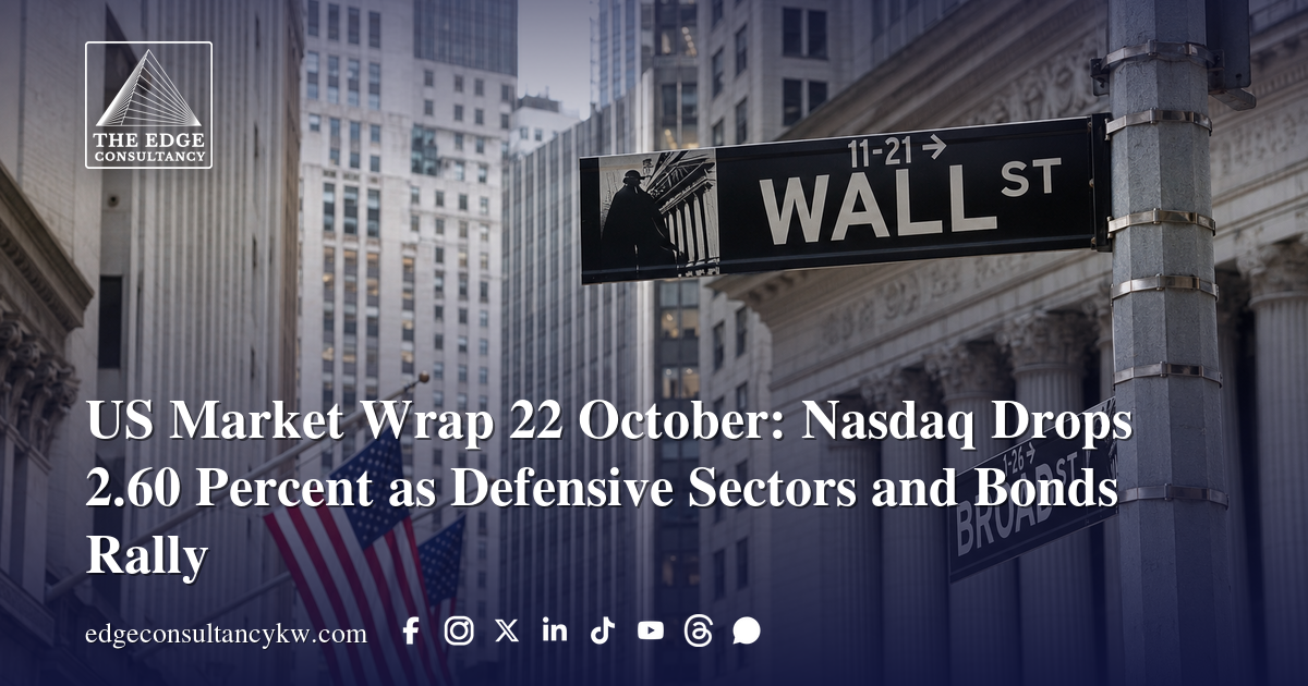 US Market Wrap 22 October: Nasdaq Drops 2.60 Percent as Defensive ...